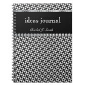 Modern Batik BlackWhite Notitieboek Journal (Voorkant)