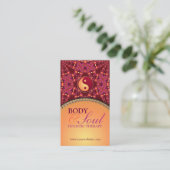 Modern Batik New age Holistic Visitekaartje (Staand voorkant)