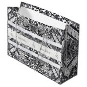 Modern BATIK Pattern Groot Cadeauzakje (Voorkant Gekanteld)