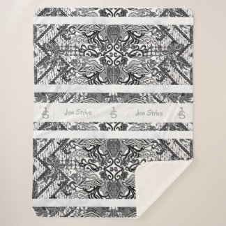 Modern BATIK Pattern Sherpa Deken