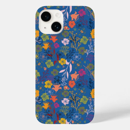Modern Batik Victoria Blue Case-Mate iPhone Case (Achterkant)