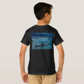 Modern batleship, "USS Wisconsin", New York, VS T-shirt (Achterkant volledig)