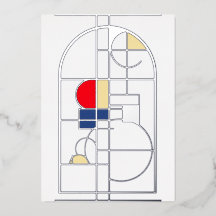 Modern Bauhaus, Blank, Zilver,