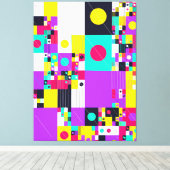 Modern Bauhaus Geometric Pattern  Canvas Afdruk (Insitu (Houten vloer))