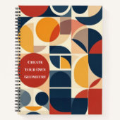 Modern Bauhaus Geometric Pattern Notitieboek (Voorkant)