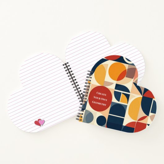 Modern Bauhaus Geometric Pattern Notitieboek (Binnen)