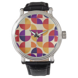 Modern Bauhaus Geometric Wrist Watch Horloge
