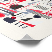 Modern Bauhaus Patroon Poster (Hoek)