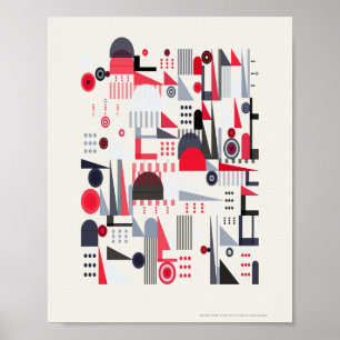 Modern Bauhaus Patroon Poster
