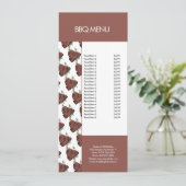 Modern BBQ Grill Steak Restaurant Menu (Staand voorkant)