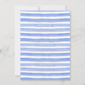 Modern BBQ picknick baby shower blauw Kaart (Achterkant)