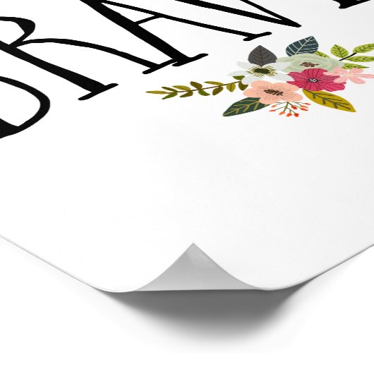 Modern be Brave Nursery Poster (Hoek)