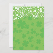 Modern Be Irish St. Patrick's Day Party Invitation Kaart (Achterkant)