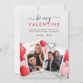 Modern Be my Valentijn Foto Vakantie Kaart (Voorkant)