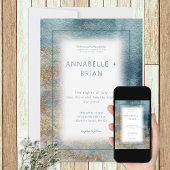 Modern Beach Abstract Weddenschap Kaart