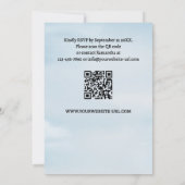 Modern Beach and Dunes Rehearsal Dinner Kaart (Achterkant)