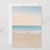 Modern Beach Baby shower Genderneutraal Kaart (Achterkant)