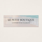 Modern Beach Clothing Size Chart Price Label Mini Visitekaartjes (Voorkant)