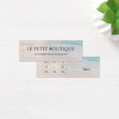 Modern Beach Clothing Size Chart Price Label Mini Visitekaartjes (Bureau)