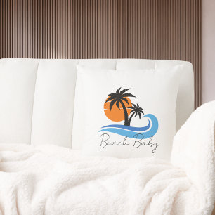 Modern Beach House Boating Zeilzomer Kussen