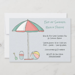 Modern Beach Party Kaart