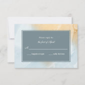 Modern Beach Sand & Ocean Wedding Antwoord (Voorkant)