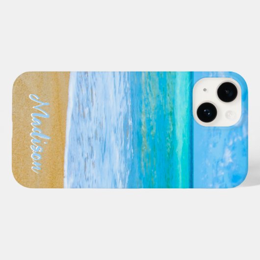 Modern Beach Sand Sky Aangepast Case-Mate iPhone Case (Achterkant (horizontaal))