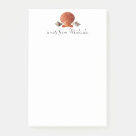 Modern Beach Seashells Personalized Post-it® Notes
