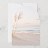 Modern Beach Seaside vrijgezellenfeest Kaart (Achterkant)