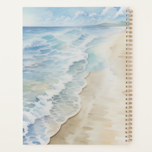 Modern Beach Shoreline Planner (Achterkant)