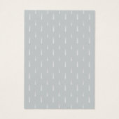 Modern Beach Theme Seashells Grey Earring Display Visitekaartje (Achterkant)