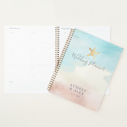 Modern Beach Threadding Wedding Planner (Display)