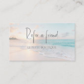 Modern Beach Verwijs een Vriend Verwijzing Kaart (Voorkant)