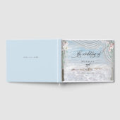 Modern Beach Waves Driftwood Arbor Gastenboek (Volledig)