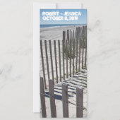 Modern Beach Wedding Invitation Kaart (Voorkant)