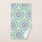 Modern Beachy Circle Design Bad Handdoek (Handdoek)
