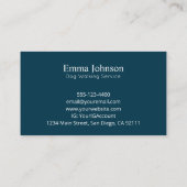 Modern Beagle logo Dog Walking Visitekaartje (Achterkant)