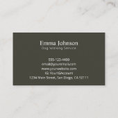 Modern Beagle logo Dog Walking Visitekaartje (Achterkant)