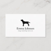 Modern Beagle logo Dog Walking Visitekaartje (Voorkant)