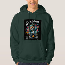 Modern bear design hoodie
