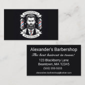 Modern Bearded Man Visitekaartje (Voorkant / Achterkant)