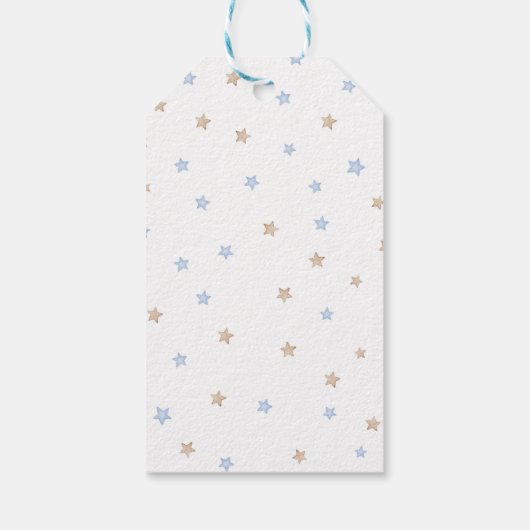 Modern Beary 1st Birthday Dank u Label Cadeaulabel (Achterkant)