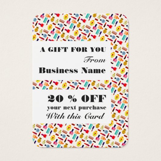 Modern Beauty Accessoires Beautician & Hairdresser Visitekaartje (Voorkant)