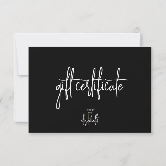 Modern Beauty Business Gift Certificaat (Voorkant)