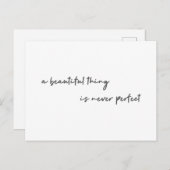 Modern Beauty | Een mooi ding is nooit perfect Briefkaart (Voorkant / Achterkant)