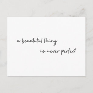 Modern Beauty   Een mooi ding is nooit perfect Briefkaart