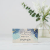 Modern Beauty Hair Stylist Salon Make-up Stof Visitekaartje (Staand voorkant)