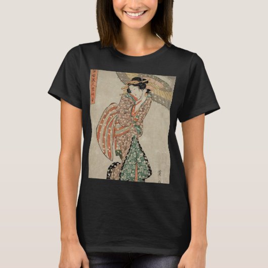 Modern Beauty in a Snowstorm - Kikukawa Eizan T-shirt (Voorkant)