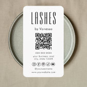 Modern Beauty Lashes Salon QR Code Visitekaartje