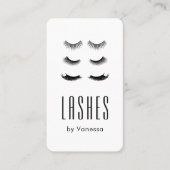 Modern Beauty Lashes Salon QR Code Visitekaartje (Voorkant)